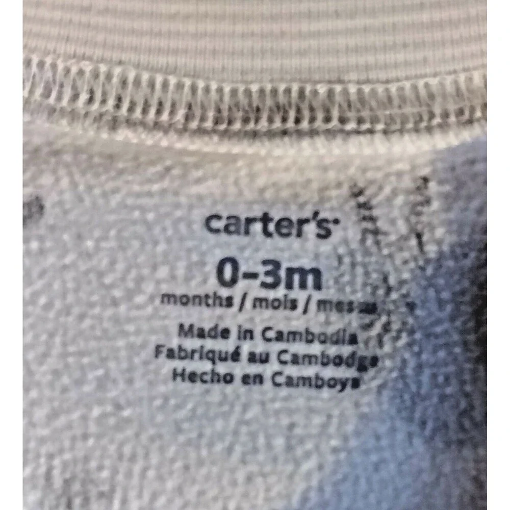 Sleep Sack 0 to 3 month Carters Northern Fleece baby with lambs sleepwear